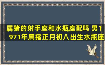 属猪的射手座和水瓶座配吗 男1971年属猪正月初八出生水瓶座男性格